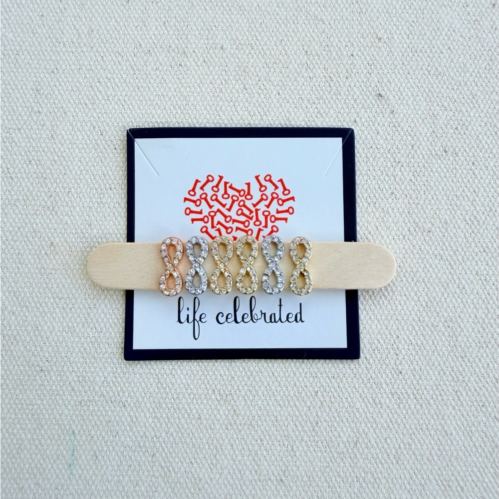 *Pave Infinity Charm* KEEP COLLECTIVE~Retired $12 Each